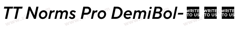 TT Norms Pro DemiBol字体转换